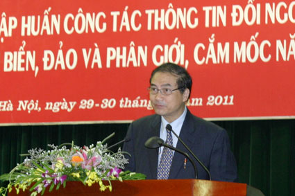 งานการประชาสัมพันธ์ด้านการต่างประเทศ ทะเลและเกาะและการปักปันปักหลักพรมแดนปี2011